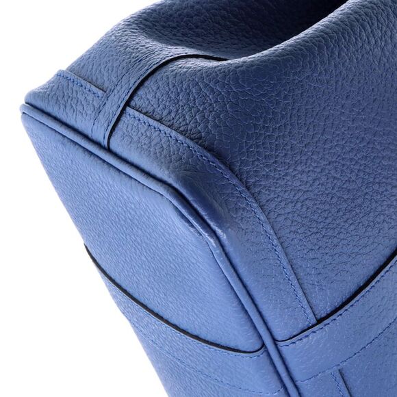 Hermes Garden Party Tote Leather 30 Blue - Picture 7 of 9